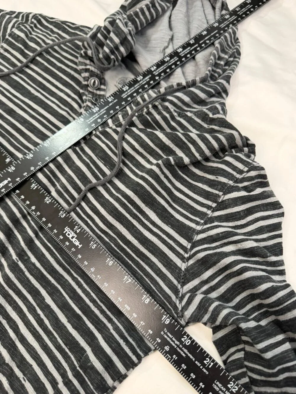 Converse One Star Striped Pullover Hoodie M